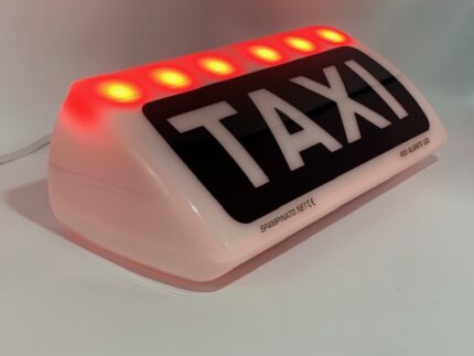 Retro Taxi Schild / Automatisches Taxi Schild / Magnetisches Taxi